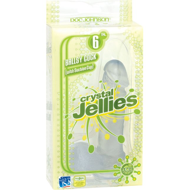 Фаллоимитатор CRYSTALL JELLIES - 15 см - Crystal Jellies. Фотография 2.