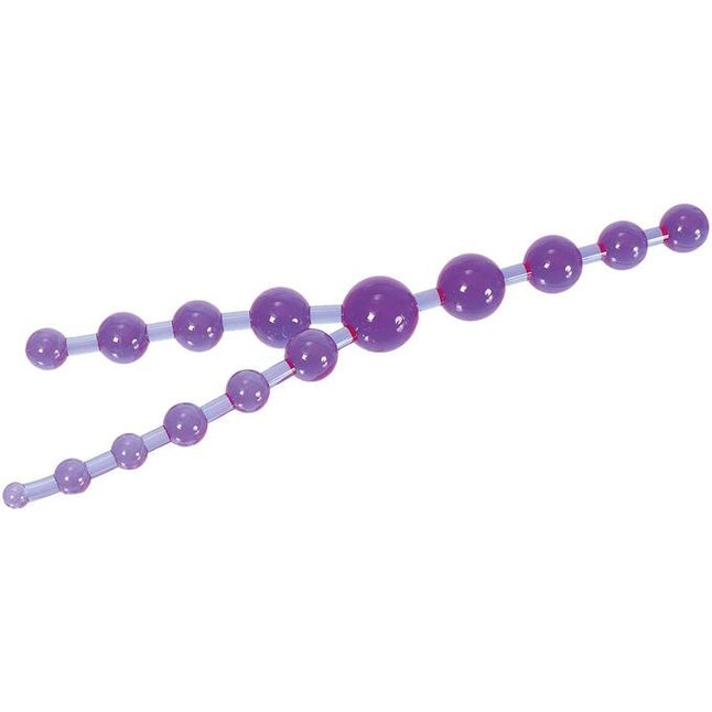 Цепочка фиолетовых анальных шариков