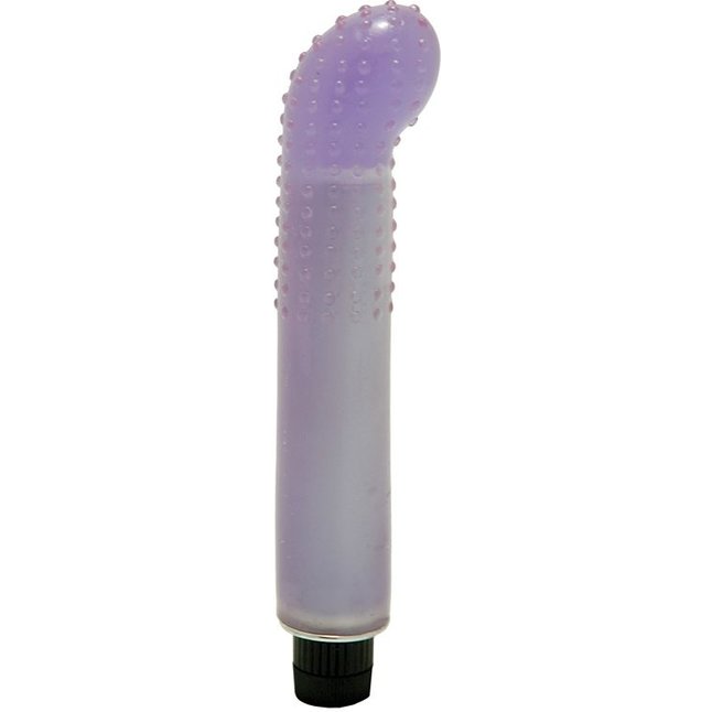 Водонепроницаемый фиолетовый массажер G-точки SLIM JELLY G-SPOT VIBRATOR - 15,2 см. Фотография 2.