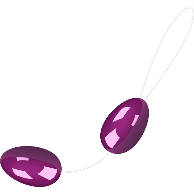 Фиолетовые анальные шарики вытянутой формы. Фотография 2.