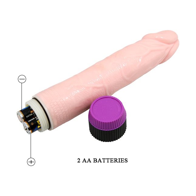 Ярко-розовый вибратор-реалистик - 22,5 см. Фотография 5.