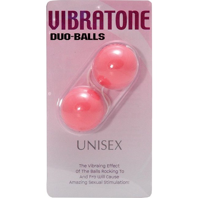 Розовые вагинальные шарики Vibratone DUO-BALLS. Фотография 3.