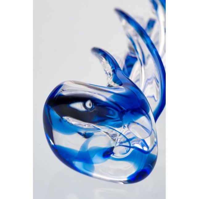 Прозрачный спиралевидный стимулятор из стекла - 18,5 см - Sexus Glass. Фотография 11.
