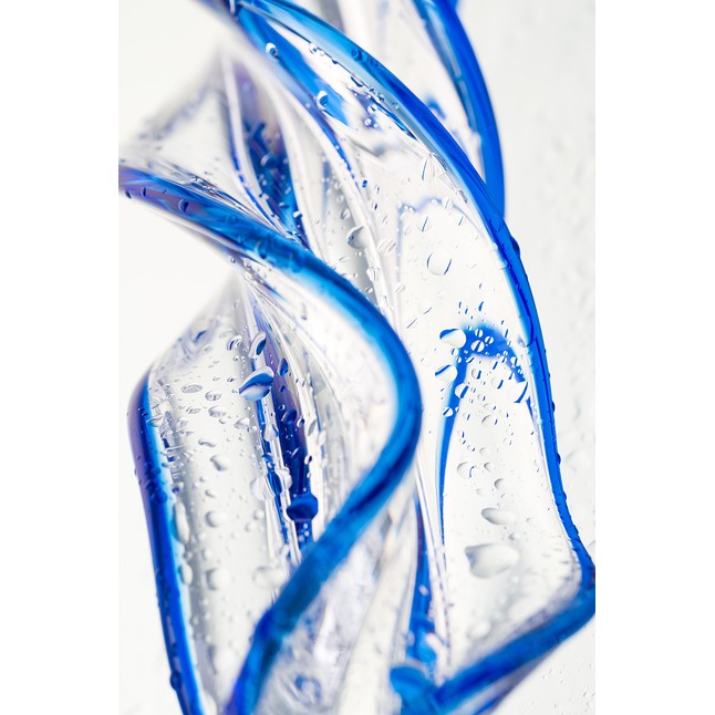 Прозрачный спиралевидный стимулятор из стекла - 18,5 см - Sexus Glass. Фотография 7.