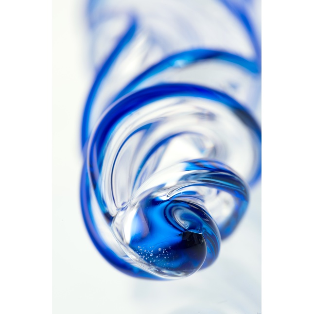 Прозрачный спиралевидный стимулятор из стекла - 18,5 см - Sexus Glass. Фотография 10.
