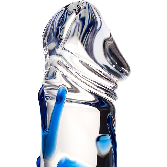 Соблазнительный стеклянный фаллос - 17 см - Sexus Glass. Фотография 6.