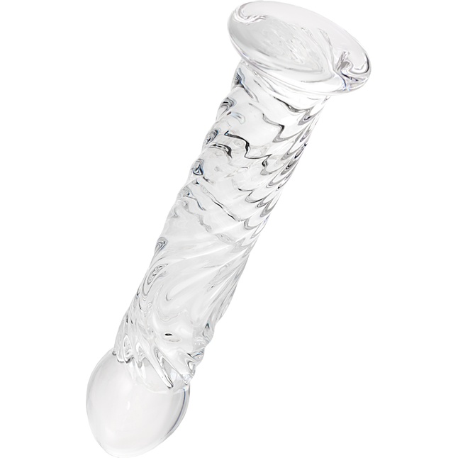 Стеклянный фаллоимитатор Волна - 17 см - Sexus Glass. Фотография 3.