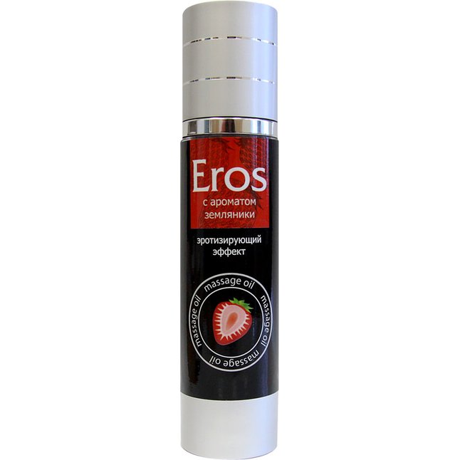 Массажное масло Eros с ароматом земляники - 95 мл - Массажные масла