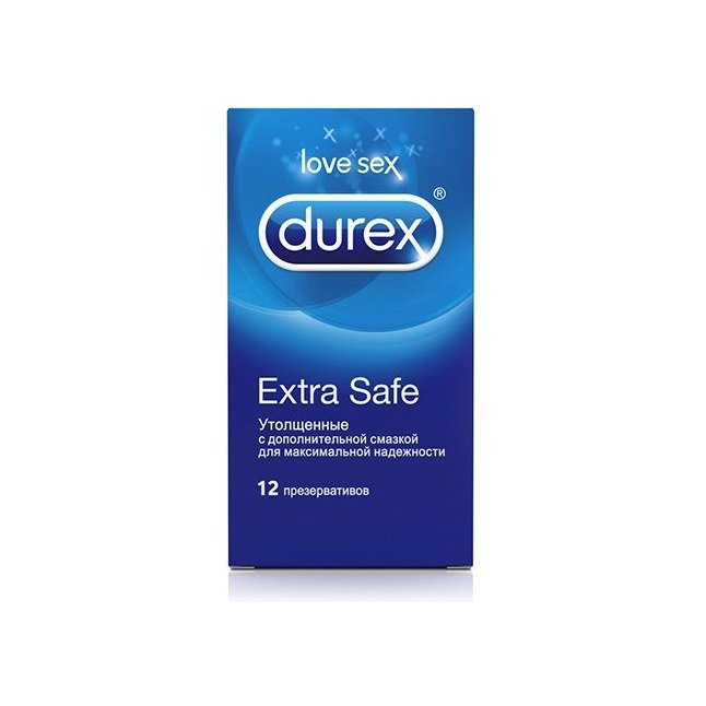 Утолщённые презервативы Durex Extra Safe - 12 шт