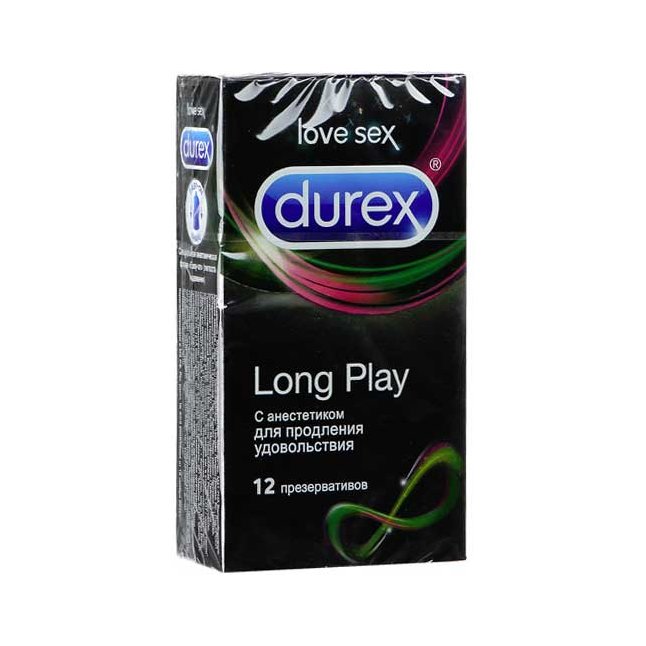 Презервативы для продления удовольствия Durex Long Play - 12 шт