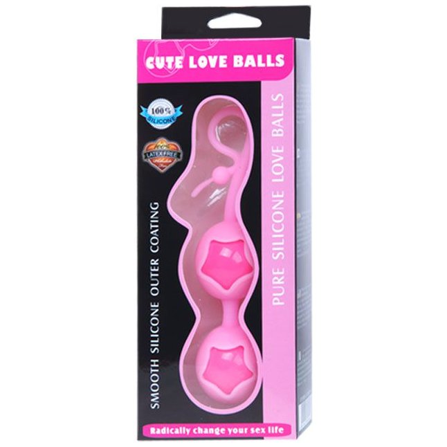 Розовые вагинальные шарики из силикона. Фотография 5.