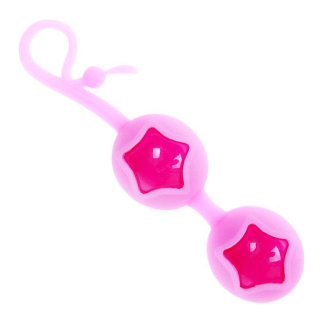 Розовые вагинальные шарики из силикона