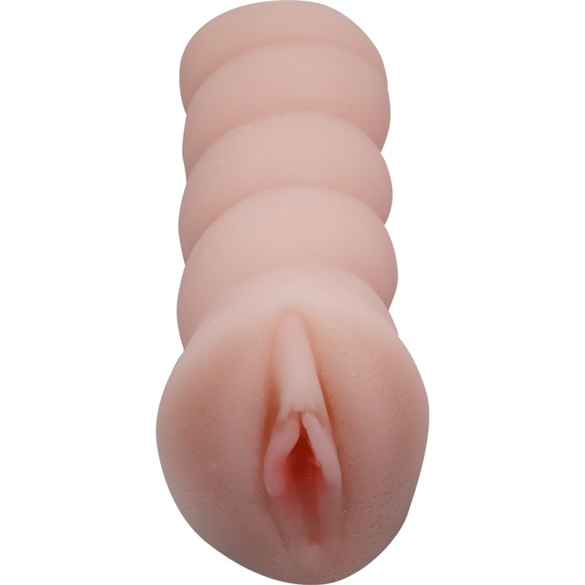Мастурбатор-вагина с вибрацией и углублениями под пальцы. Фотография 3.