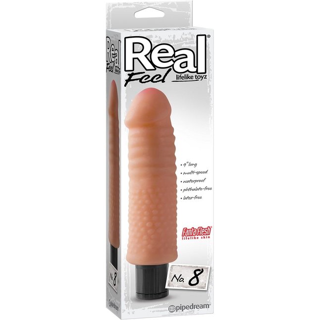 Реалистичный вибромассажер Real Feel Lifelike Toyz №8 - 22,2 см - Real Feel. Фотография 2.