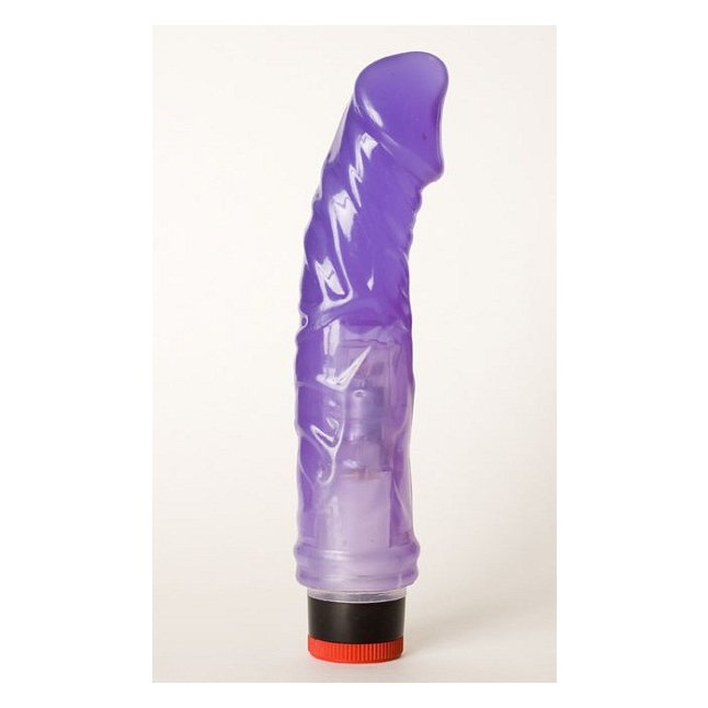 Гелевый фиолетовый вибромассажер