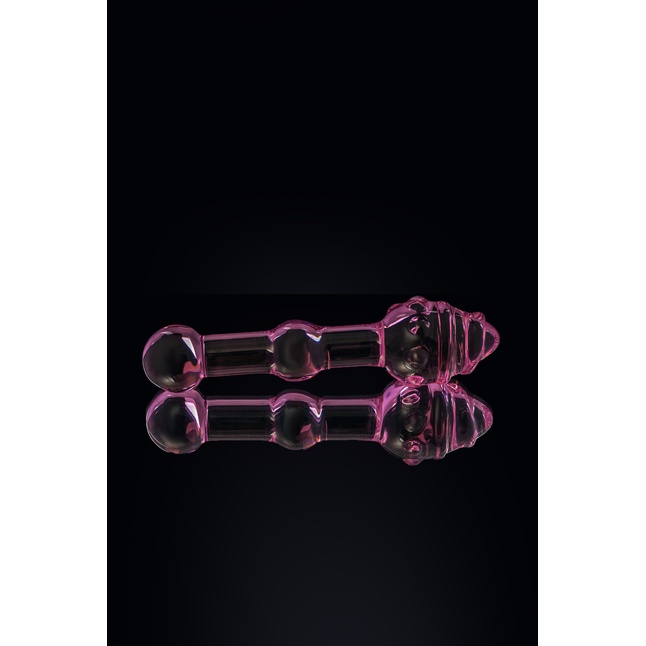 Розовая вагинальная втулка - 17 см - Sexus Glass. Фотография 10.