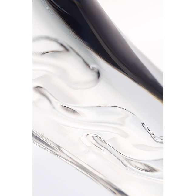 Загнутый фаллос с выпуклыми точками - 17,5 см - Sexus Glass. Фотография 6.