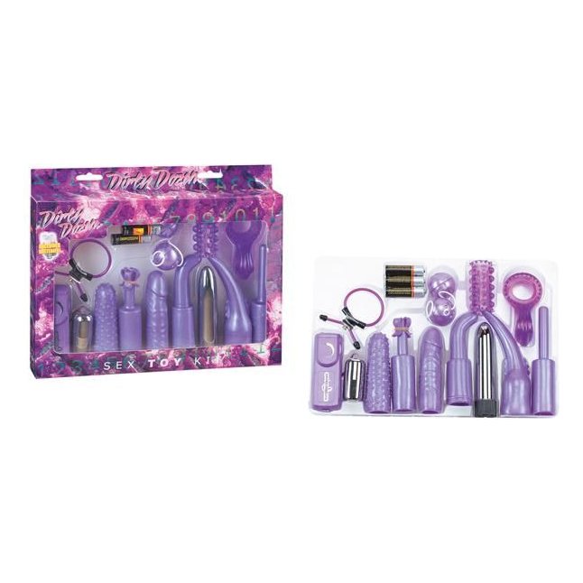 Фиолетовый набор для анально-вагинальной стимуляции. Фотография 3.
