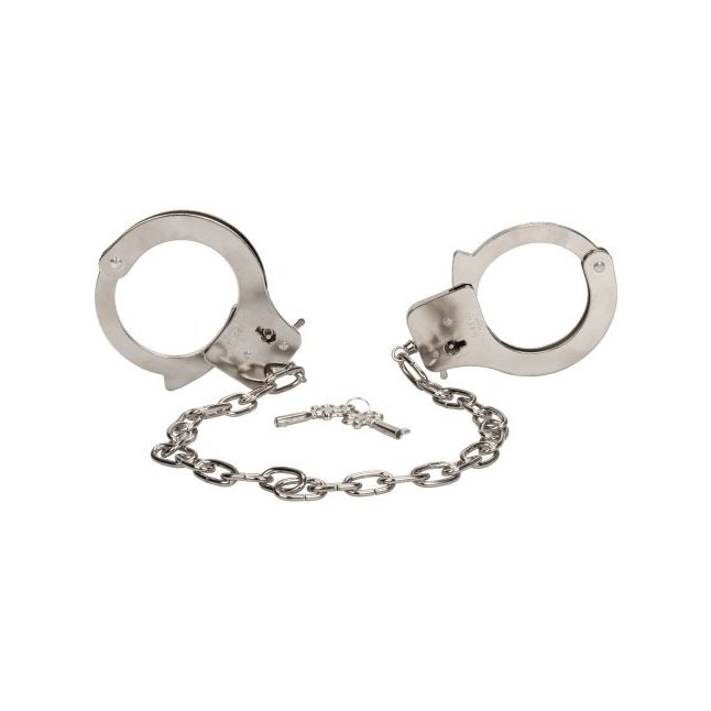 Металлические наручники с 2 ключами Chrome Hand Cuffs