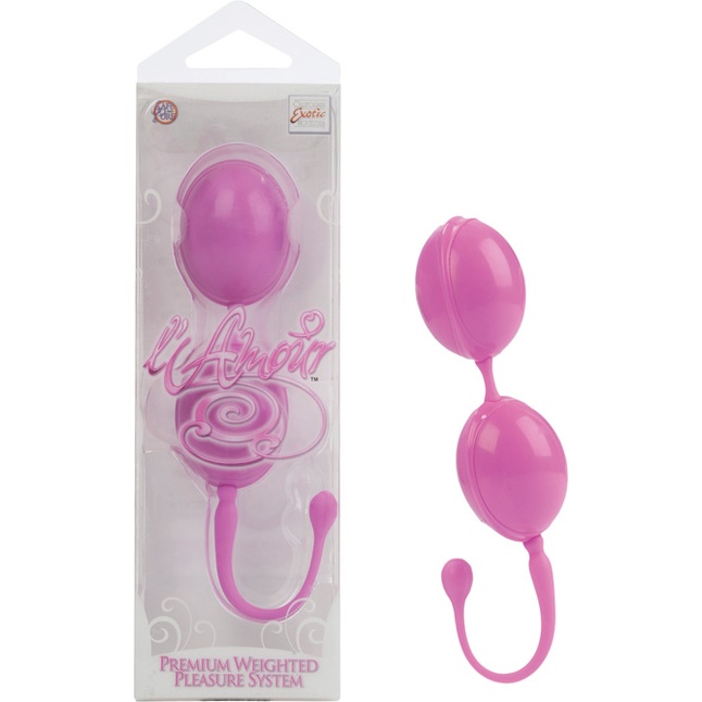 Розовые вагинальные шарики LAmour Premium Weighted Pleasure System - L Amour. Фотография 2.
