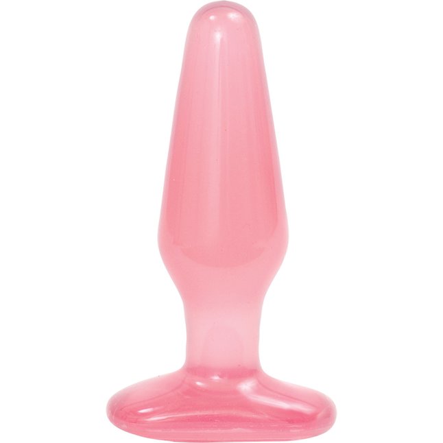 Розовая гелевая пробка MEDIUM - 14 см - Crystal Jellies