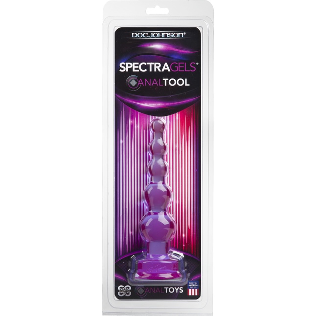 Фиолетовая анальная ёлочка SpectraGels Purple Anal Tool - 17,5 см - SpectraGels. Фотография 2.