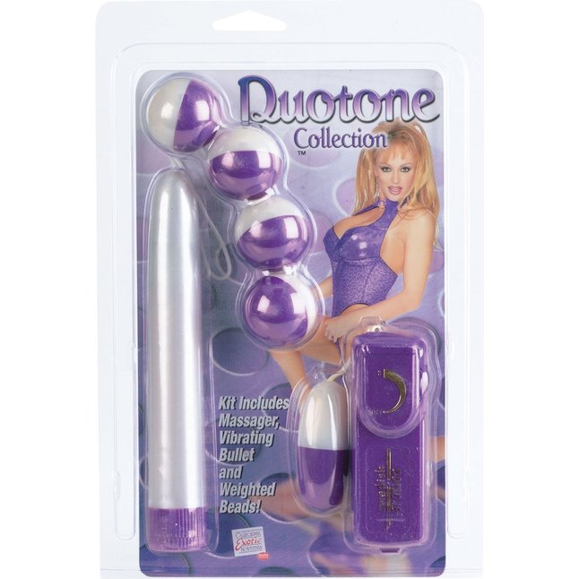 Набор Duotone Collection: вагинальные шарики, вибрирующие яйцо и вибратор