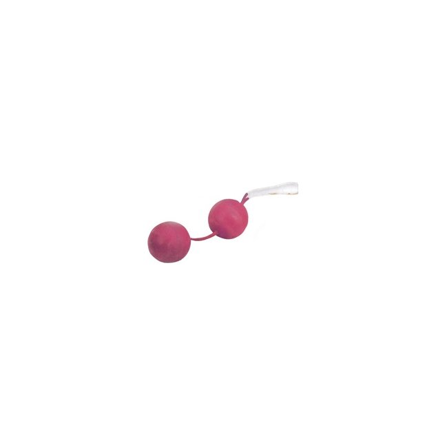 Вагинальные шарики розового цвета с силиконовой сцепкой