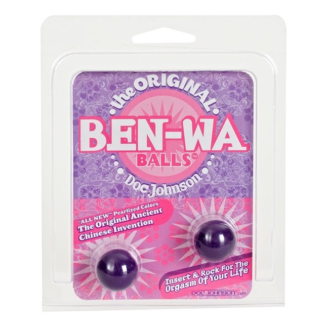 Фиолетовые вагинальные шарики BEN-WA. Фотография 2.