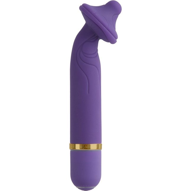 Фиолетовый G-Spot вибромассажер The Mystical Mushroom - 14 см - WonderLand