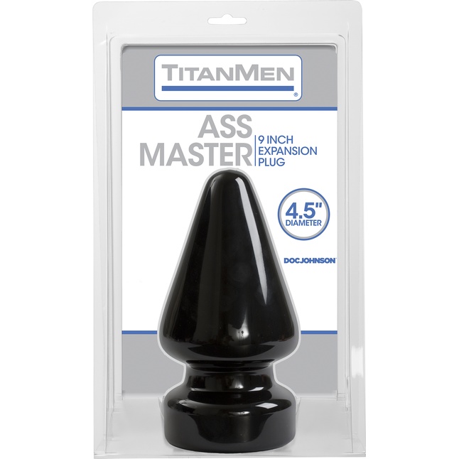 Огромный плуг Titanmen Tools Butt Plug 4.5 Diameter Ass Master - 23,1 см - TitanMen. Фотография 2.