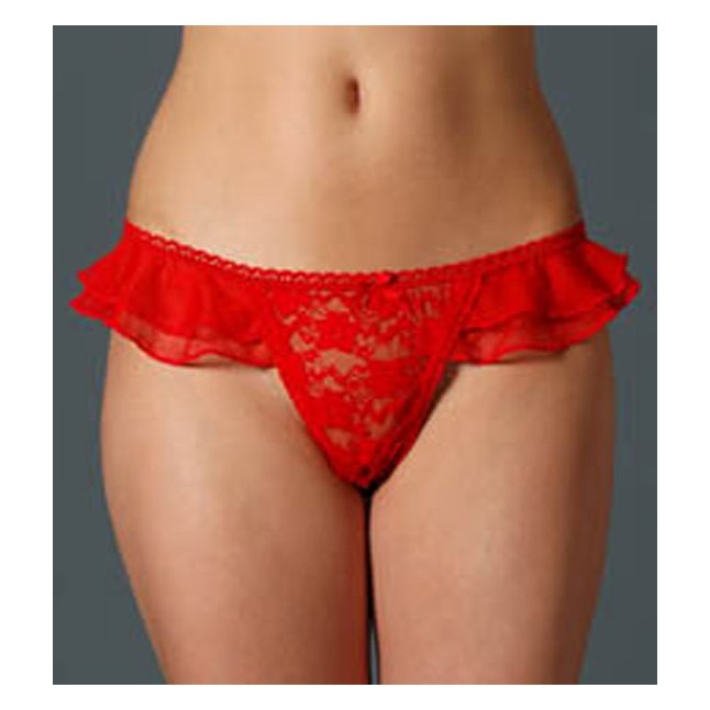 Набор из 2 трусиков с оборочкой - HOT Stockings. Фотография 2.