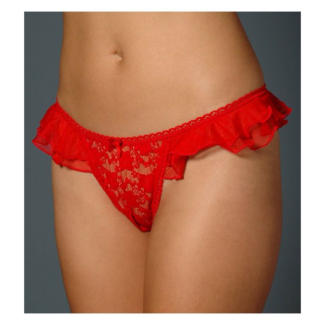 Набор из 2 трусиков с оборочкой - HOT Stockings