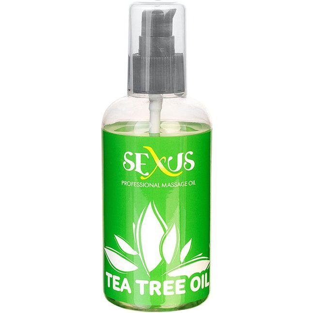 Массажное масло с ароматом чайного дерева Tea Tree Oil - 200 мл - Sexus Lubricant