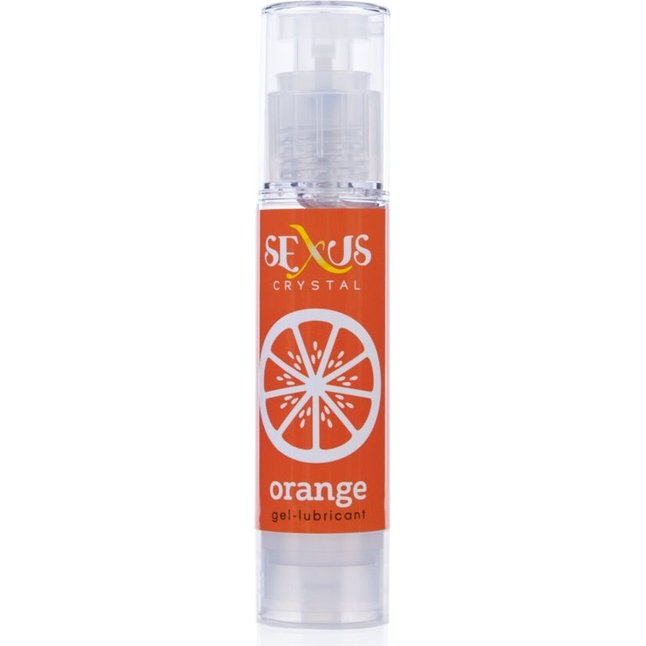 Увлажняющая гель-смазка с ароматом апельсина Crystal Orange - 60 мл - Sexus Lubricant