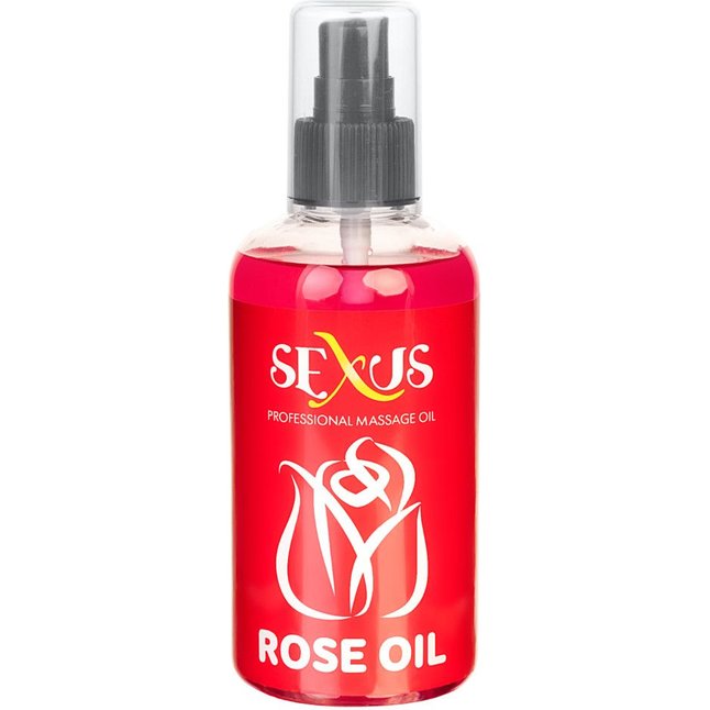 Массажное масло с ароматом розы Rose Oil - 200 мл - Sexus Lubricant
