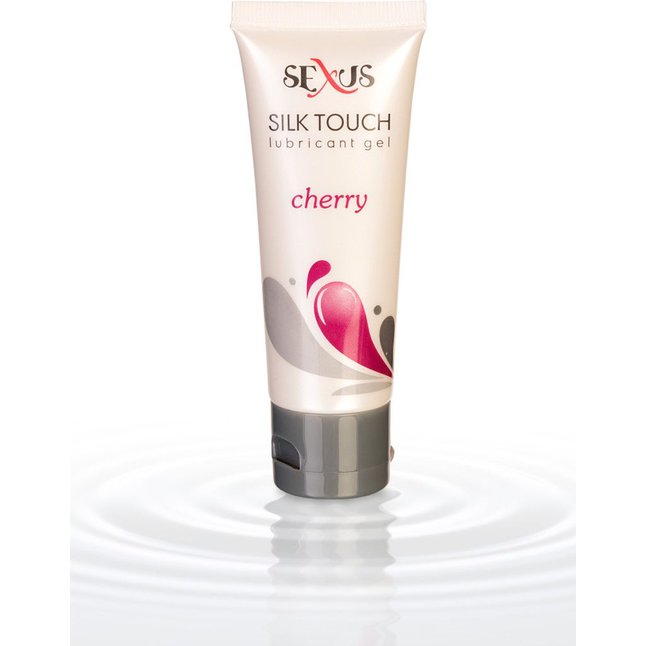 Увлажняющая смазка с ароматом вишни Silk Touch Cherry - 50 мл - Sexus Lubricant. Фотография 3.