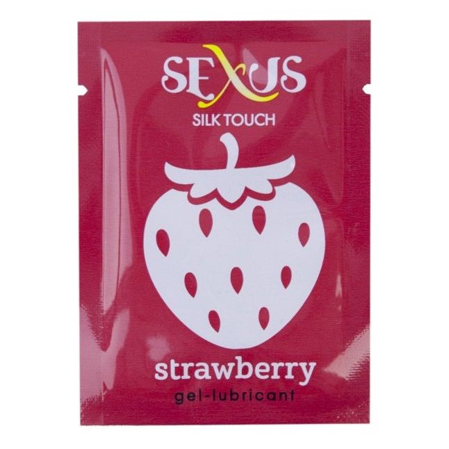 Набор из 50 пробников увлажняющей гель-смазки с ароматом клубники Silk Touch Stawberry по 6 мл. каждый - Sexus Lubricant. Фотография 2.