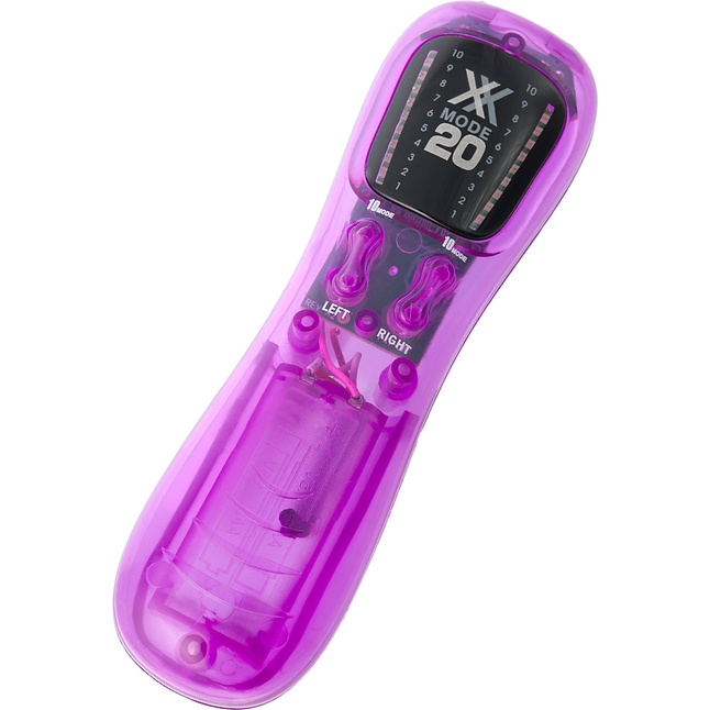 Фиолетовый поясной вибратор. Фотография 4.