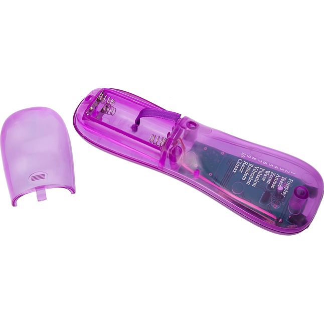 Фиолетовый поясной вибратор. Фотография 5.