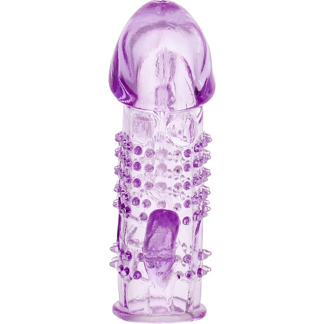 Фиолетовая насадка с коготком и шипами - 13 см. Фотография 2.