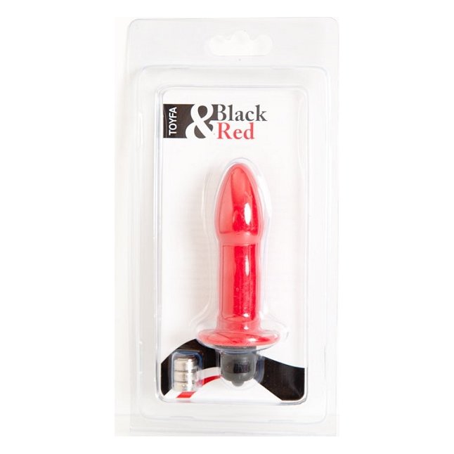 Красная водонепроницаемая вибровтулка - 8 см - Black Red. Фотография 2.
