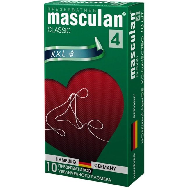 Презервативы Masculan Classic 4 XXL увеличенного размера - 10 шт
