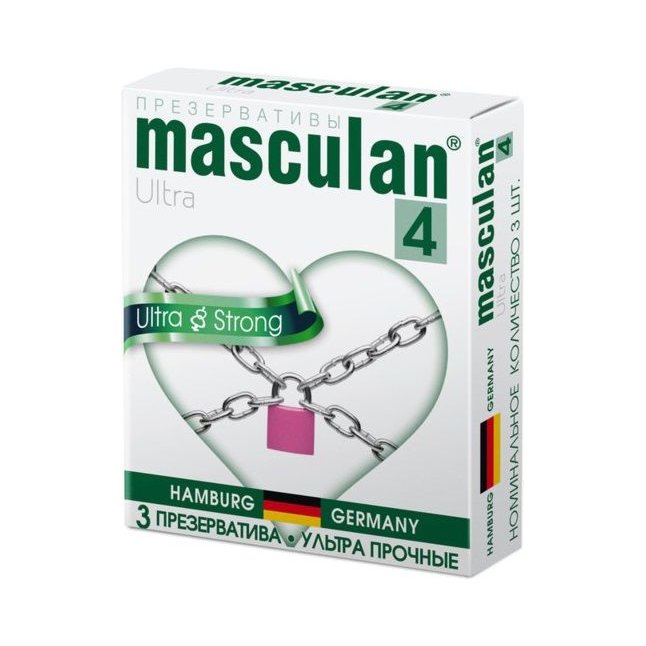 Ультрапрочные презервативы Masculan Ultra 4 Strong - 3 шт