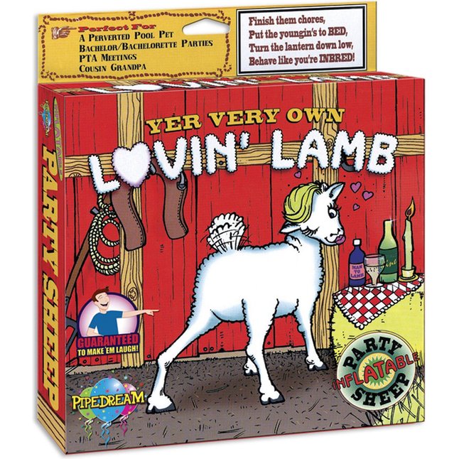Надувная секс-кукла козочка Lovin Lamb - Pipedream Products
