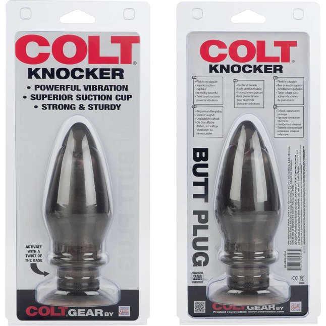 Большая анальная пробка с вибрацией COLT KNOCKER - Colt. Фотография 5.