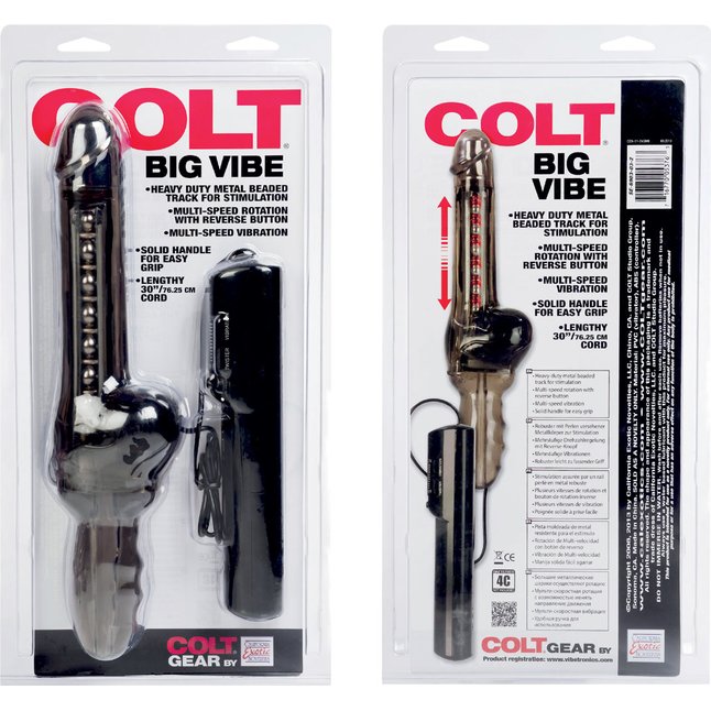 Двухсторонний мультивибратор COLT Big Vibe - 33 см - Colt. Фотография 5.