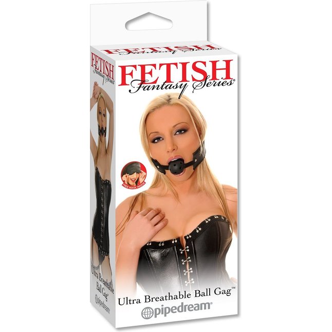 Дышащий кляп-шарик Ultra Breathable Ball Gag - Fetish Fantasy Series. Фотография 3.