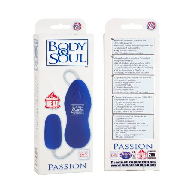 Вибромассажер-яичко BODY SOUL PASSION ( синий ) - Body   Soul . Фотография 2.