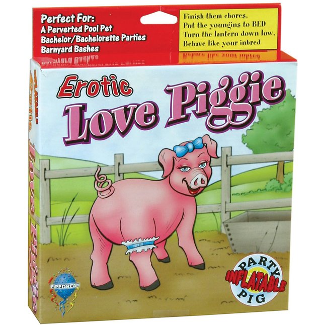 Эротическая надувная свинка Erotic Love Piggie Blow-Up - Pipedream Products